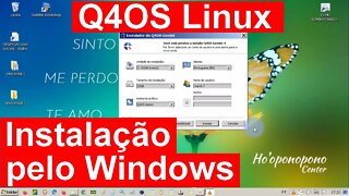 Q4OS Linux instalação pelo Windows em outra partição.