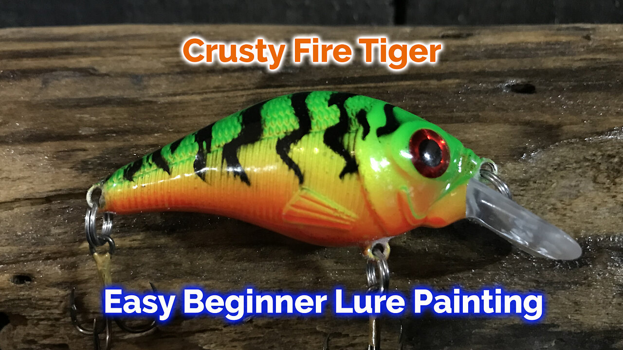 Lure Painting Crusty Fire Tiger - Easy Fishing Lure Airbrushing - CC053