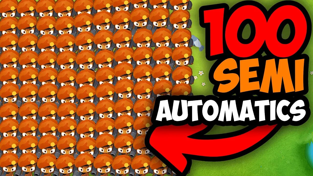 How Far Can 100 SEMI AUTOMATICS Go In BTD 6?