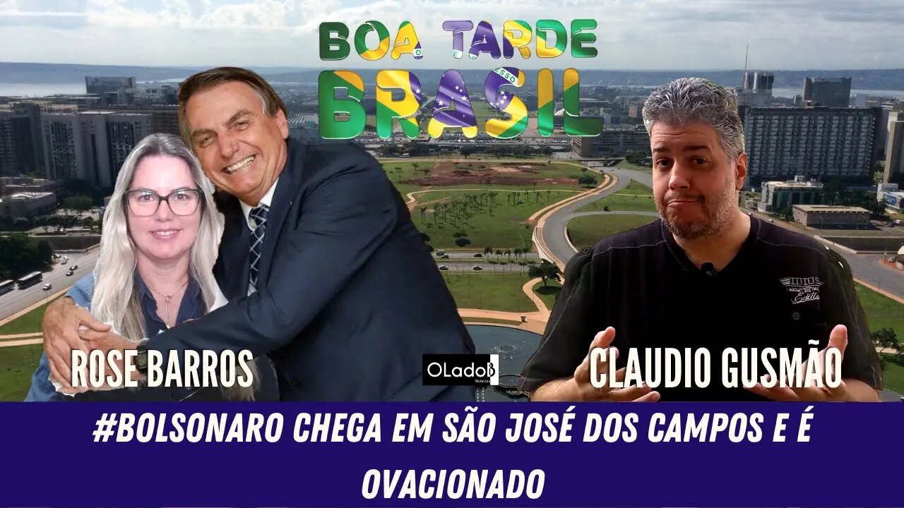 #Bolsonaro chega em São José dos Campos e é ovacionado