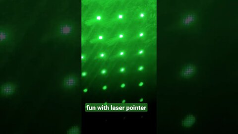 fun with laser pointers. this is less than $20 Amazon. amazing what cheap entertainment costs