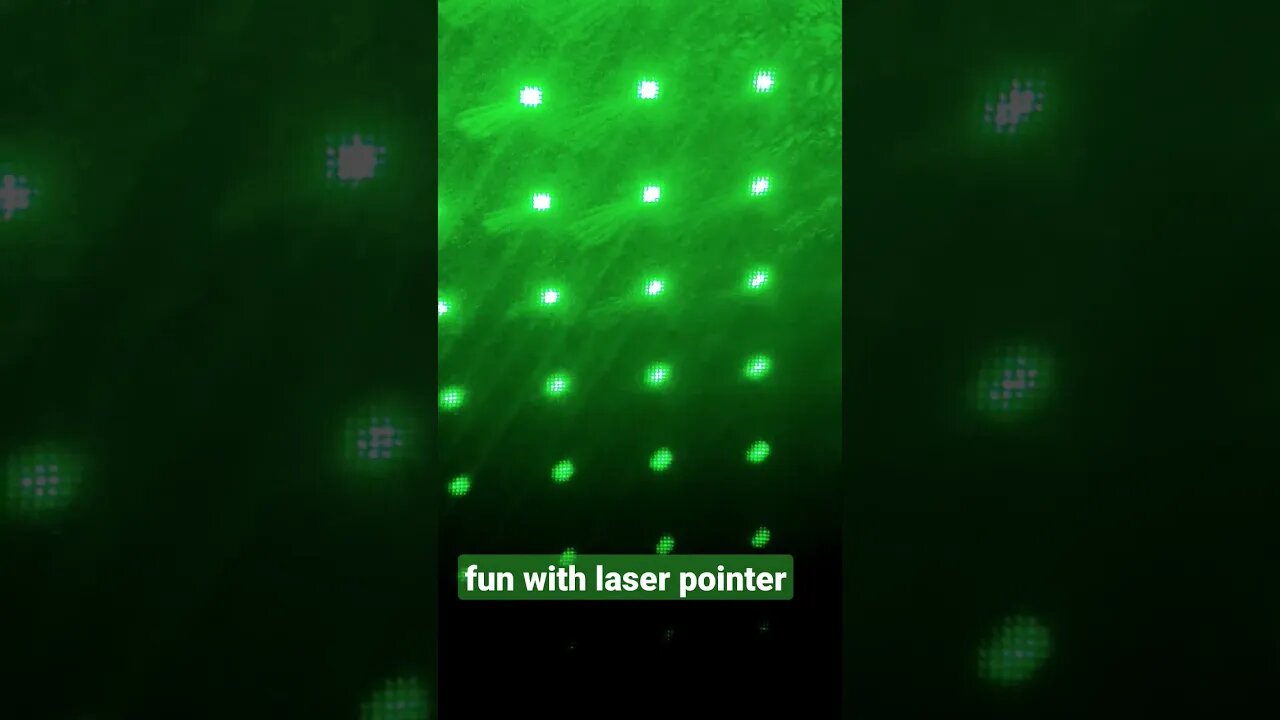 fun with laser pointers. this is less than $20 Amazon. amazing what cheap entertainment costs