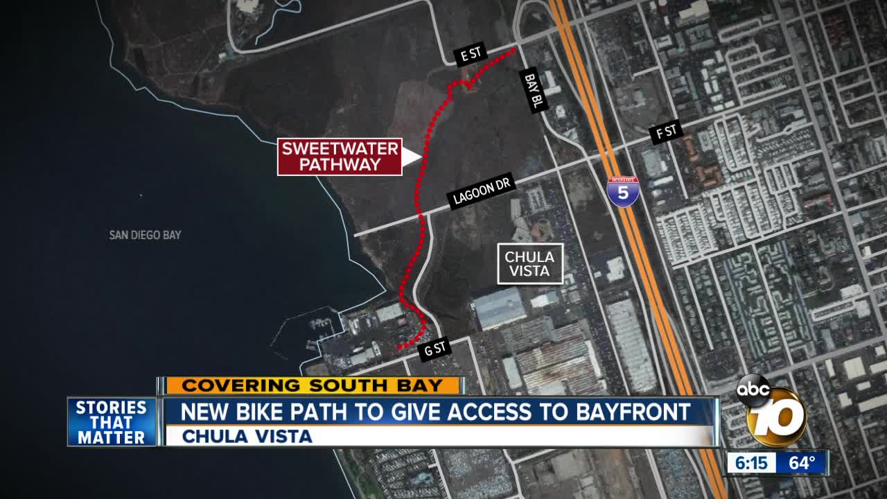 New bike path to give access to Chula Vista Bayfront
