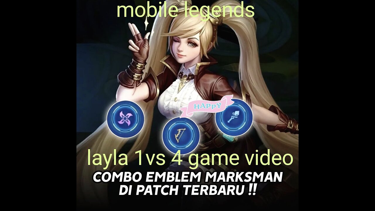 MOBILE LEGENDS LAYLA 1VS4 INI DIA, BUILD TERSAKIT TERBARU NYA LAYLA #Lyalya#MobileLegends