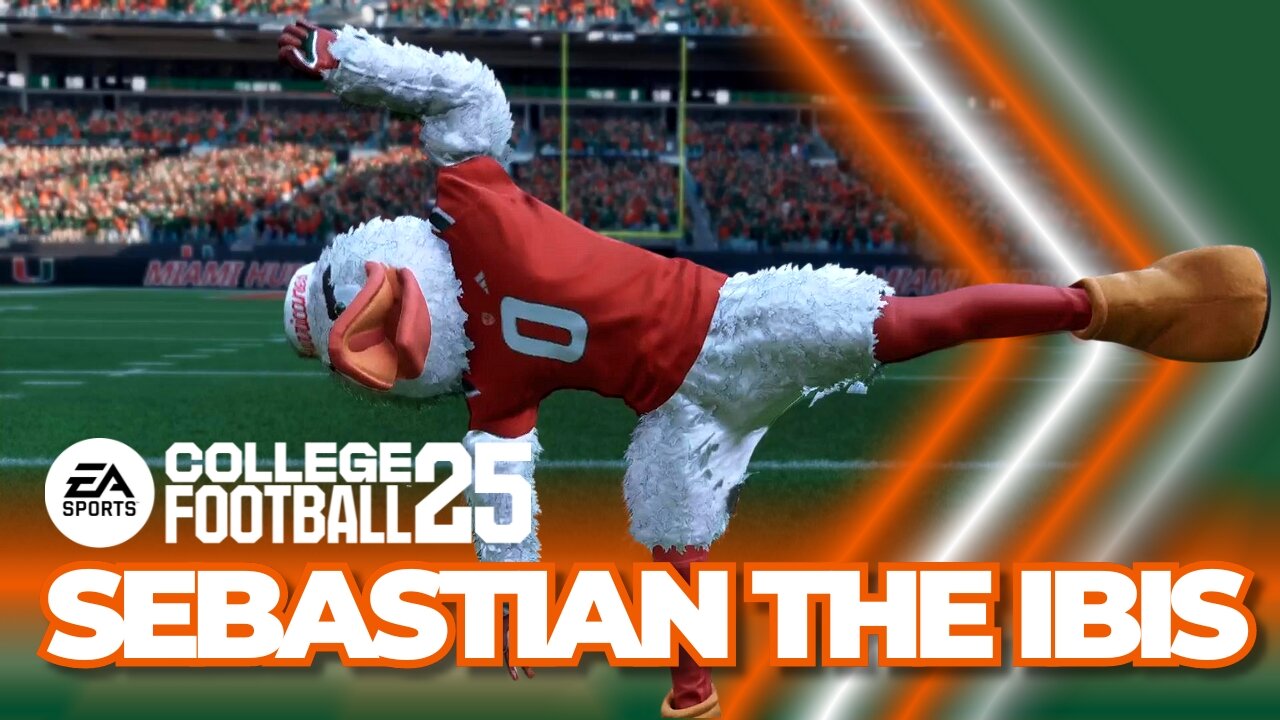 Sebastian the Ibis in EA Sports College Football (Miami Hurricanes)