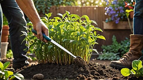 Vegetables garden will be a good man for a few days