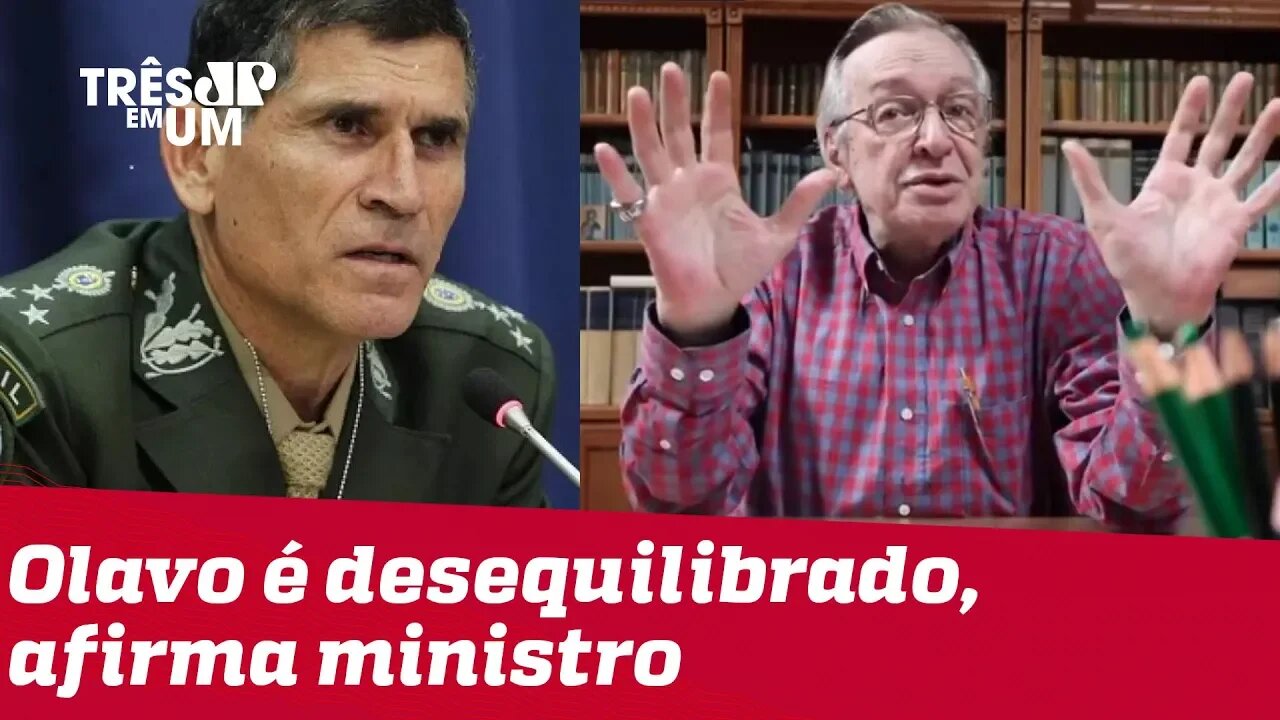 Ministro general Santos Cruz afirma que Olavo de Carvalho é desequilibrado