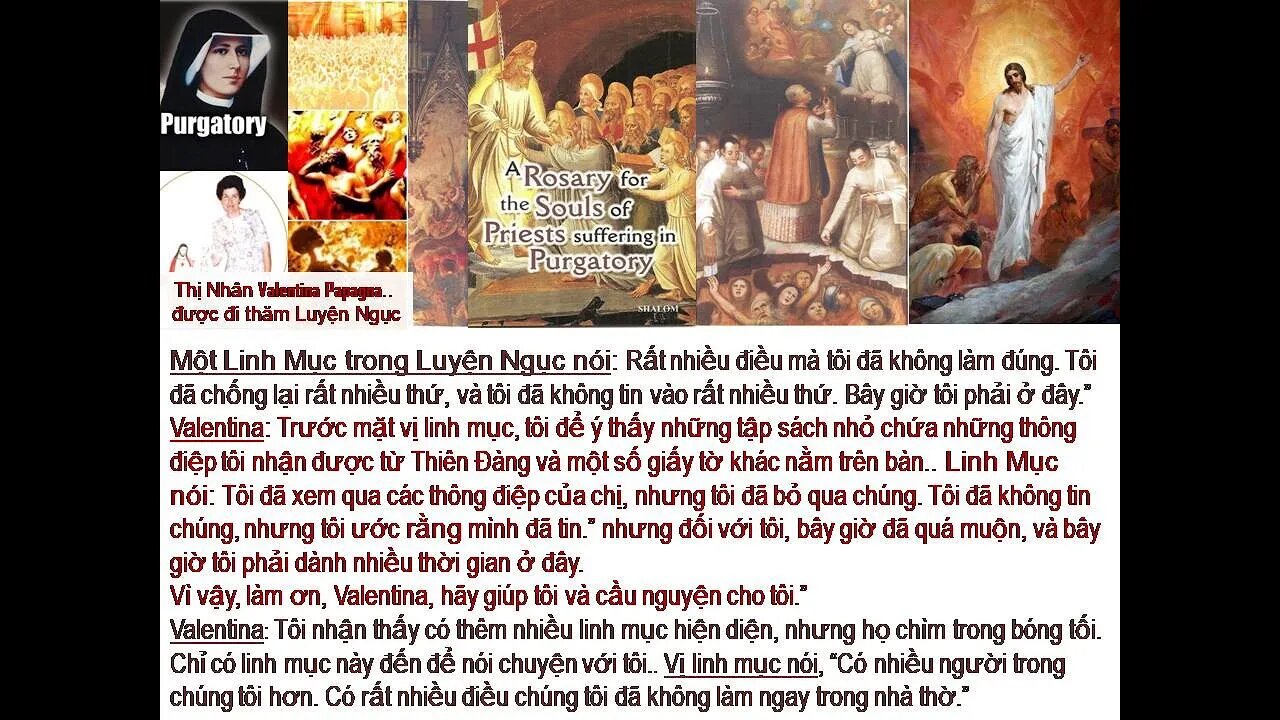 Các con hãy Dọn Lòng Sẵn Sàng, Cô Dâu của Chúa Kitô, TD Chúa Cha, Gặp gỡ Linh Mục nơi Luyện Ngục.
