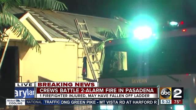 Early morning fire at Pasadena bar injures one firefighter