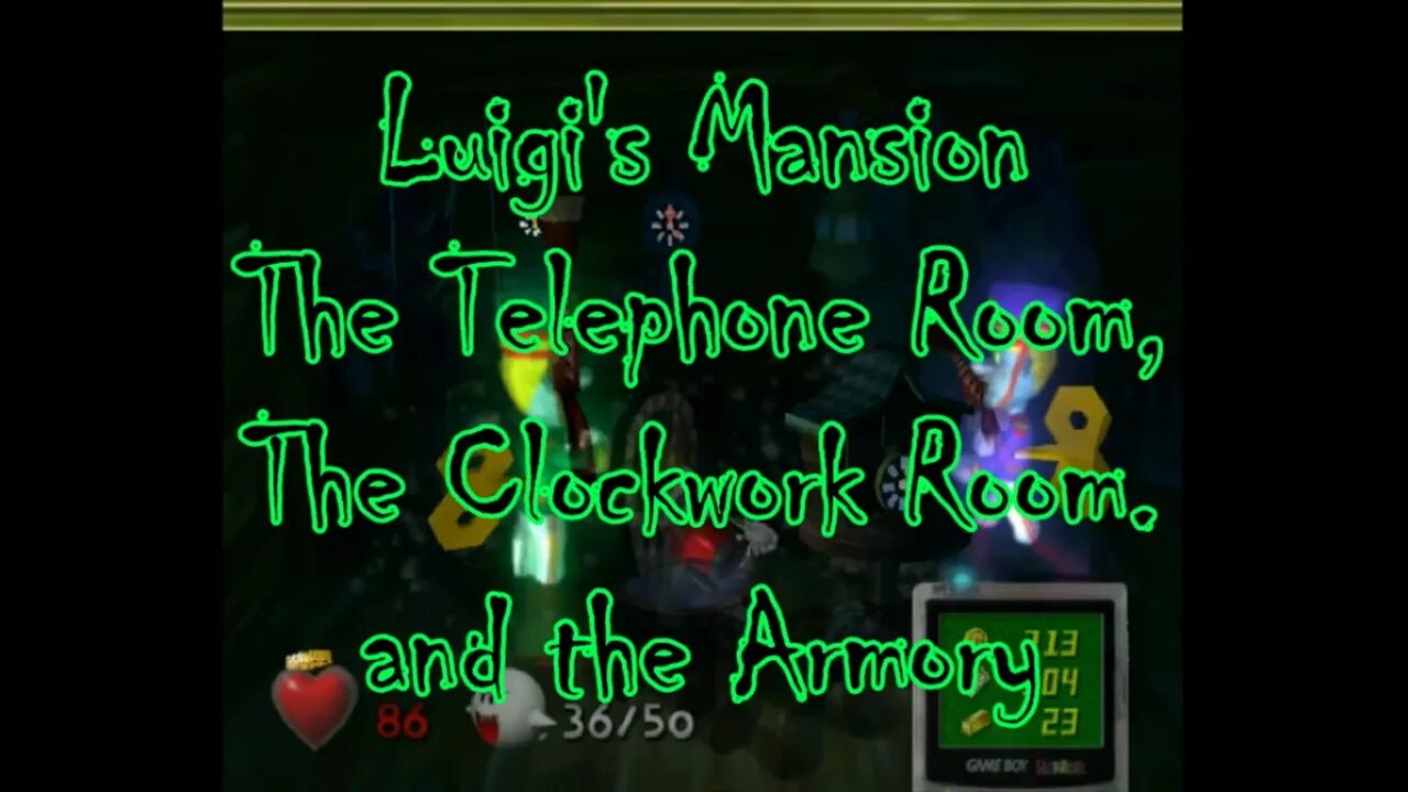 Luigi's Mansion: The Telephone Room, the Clockwork Room, and the Armory