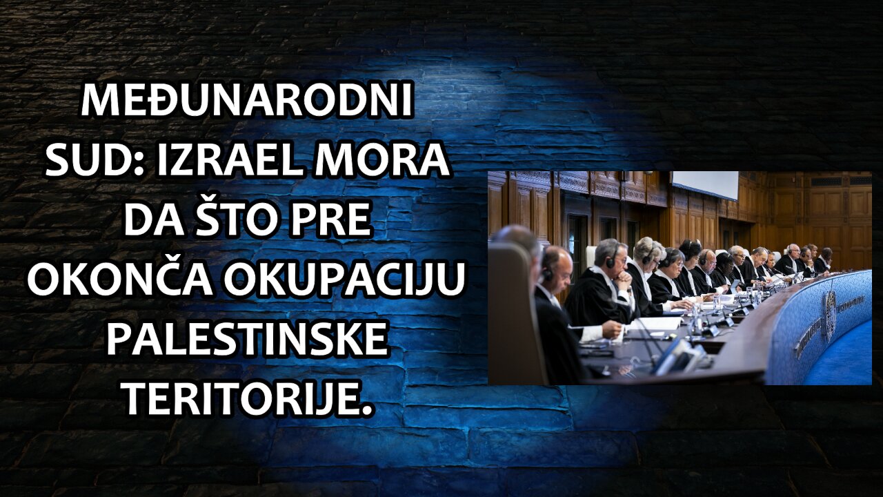 MSP rekao da Izrael što pre okonča svoje nezakonito prisustvo na Okupiranoj palestinskoj teritoriji.