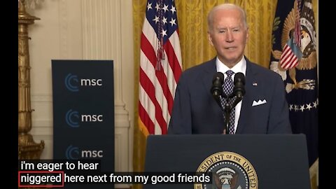 WATCH: Biden Says N-WORD While Reading Speech VIRTUALLY