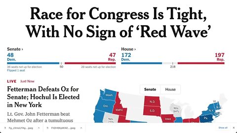 美國中期選舉結果（截至 2022 年 11 月 9 日凌晨 4:30）