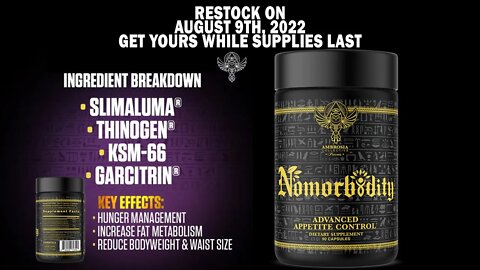 5% To 12% Weight Loss in 8 WEEKS | Nomorbidity Back In Stock 8/9/22