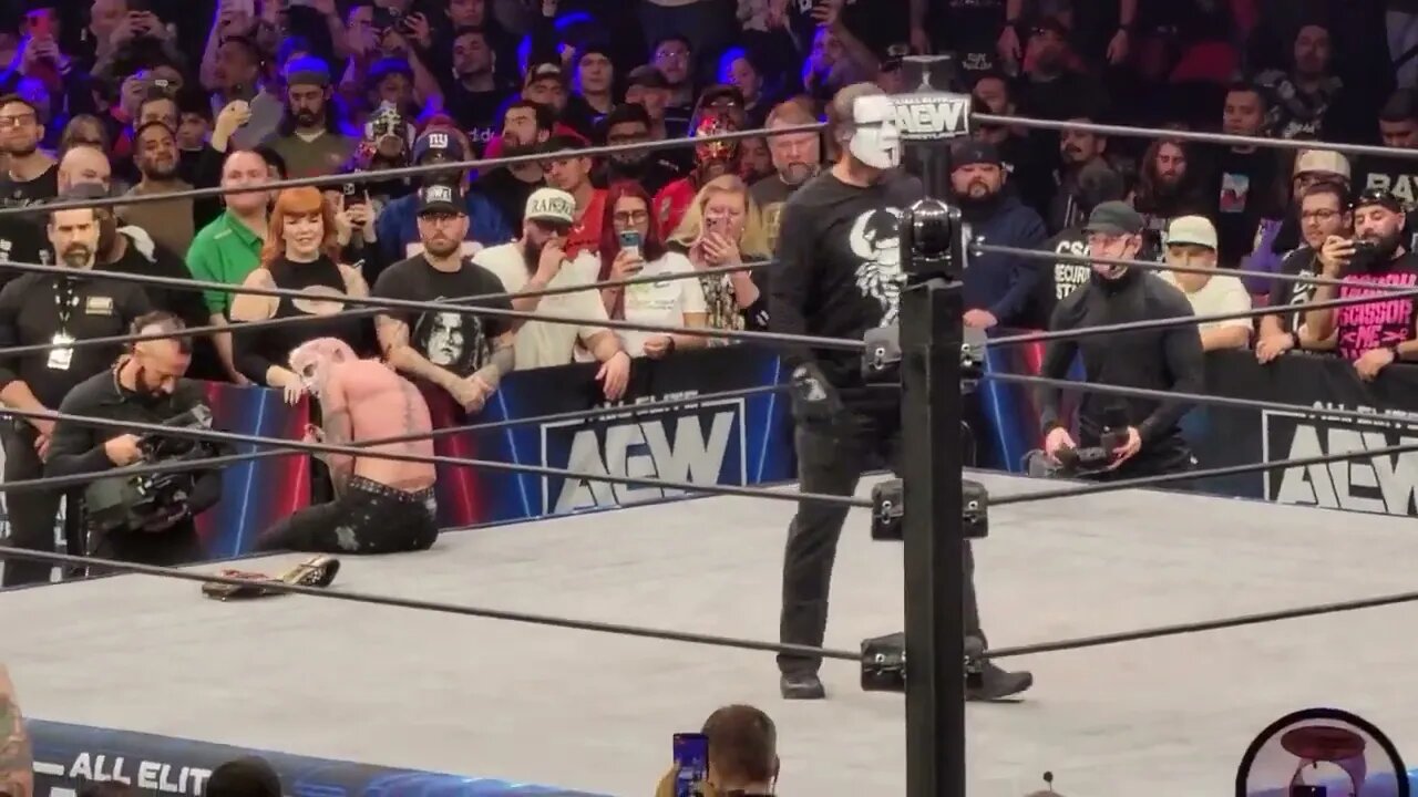 Darby Allin after his victory over Kushida! With wrestling legend Sting! AEW Dynamite