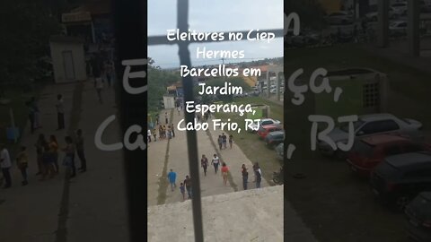 Eleições 2022. Eleitores no Ciep em Cabo Frio, RJ #shorts #riodejaneiro