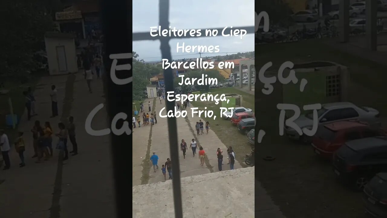 Eleições 2022. Eleitores no Ciep em Cabo Frio, RJ #shorts #riodejaneiro