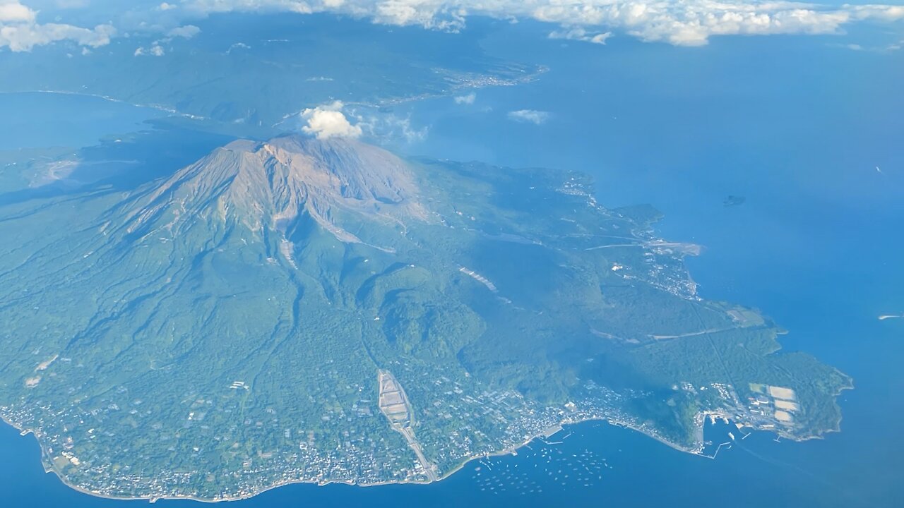 The view from the airplane window