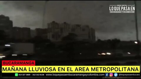 Así amaneció el área metropolitana de Bucaramanga hoy viernes Tras un mañana lluviosa