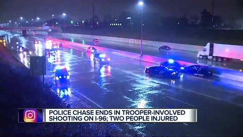 Suspect shot by Michigan State Police trooper after high-speed chase in Livonia
