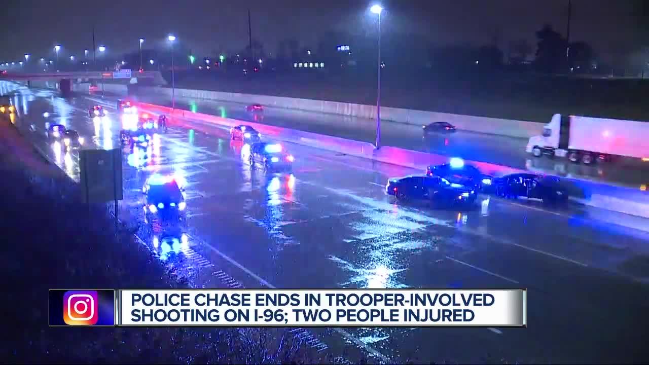 Suspect shot by Michigan State Police trooper after high-speed chase in Livonia
