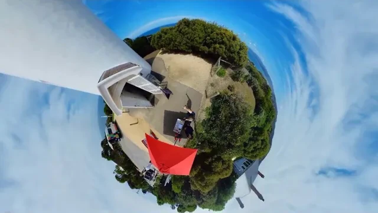Split Point Lighthouse Tiny Planet 360