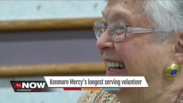 Honoring Kenmore Mercy Hospital's longest serving volunteer