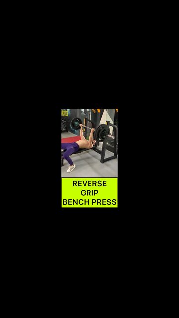 90KG REVERSE GRIP BENCH PRESS #shorts