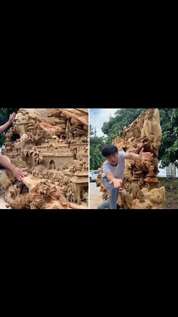 Wood carving rode skills art