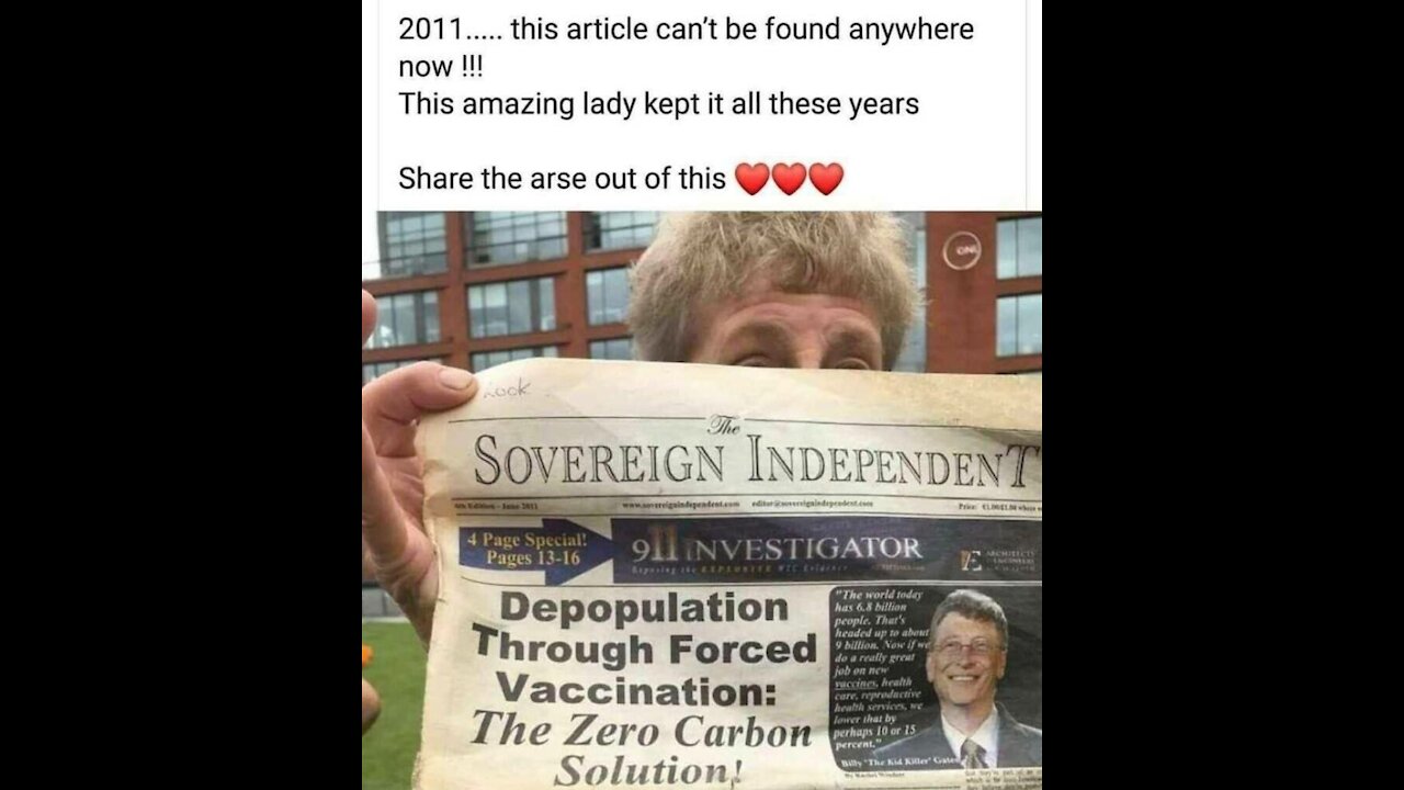 Bill Gates depopulation by forced vaccines