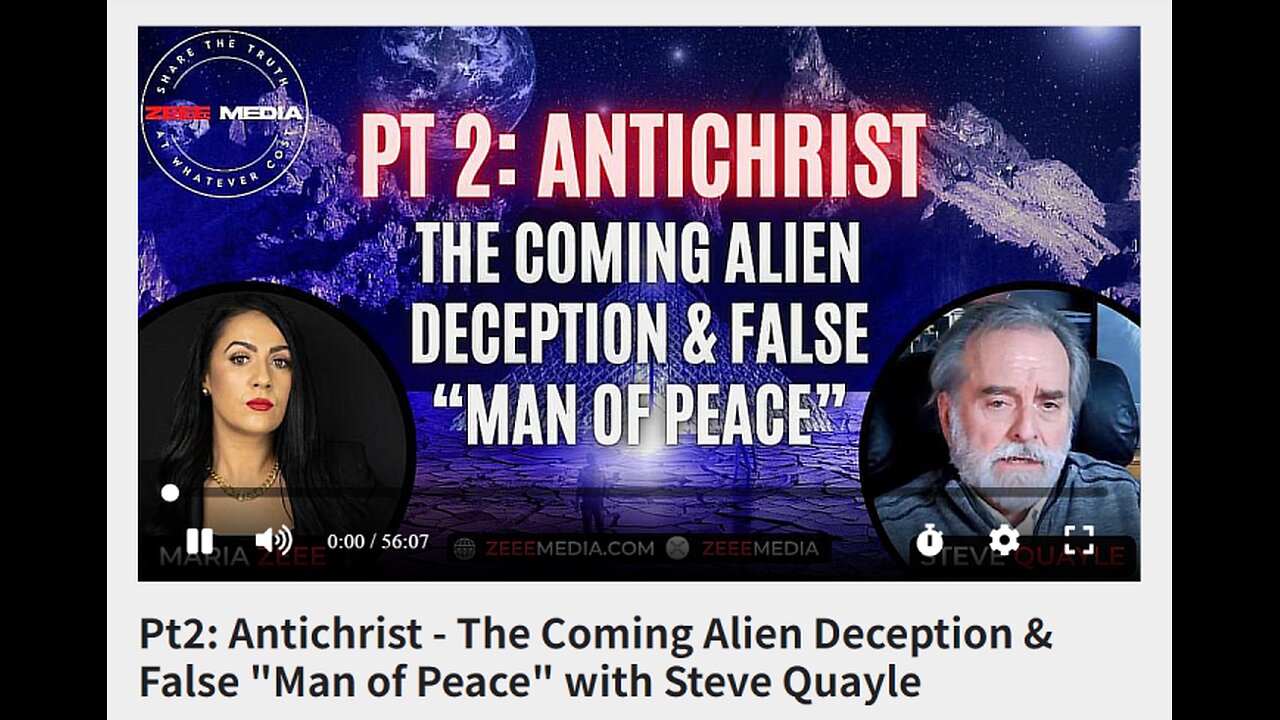 Steve Quayle - Pt2: Antichrist - The Coming Alien Deception & False "Man of Peace"