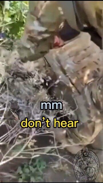 Terribly shell shocked soldier survived a bombing and came to surrender, but can’t get a word out.