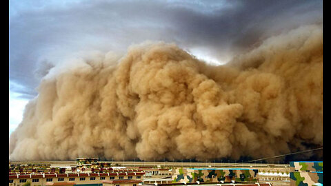 Sandstorm Disaster Were Recorded By The Camera