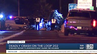The NTSB is now investigating a deadly crash that happened on Loop 202 overnight