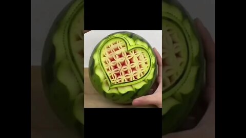 Watermelon carving #430 #asmr #satisfying #shorts