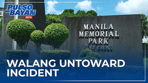 2 araw ng pagdagsa ng mga bisita sa Manila Memorial Park, walang naitalang untoward incident —PNP