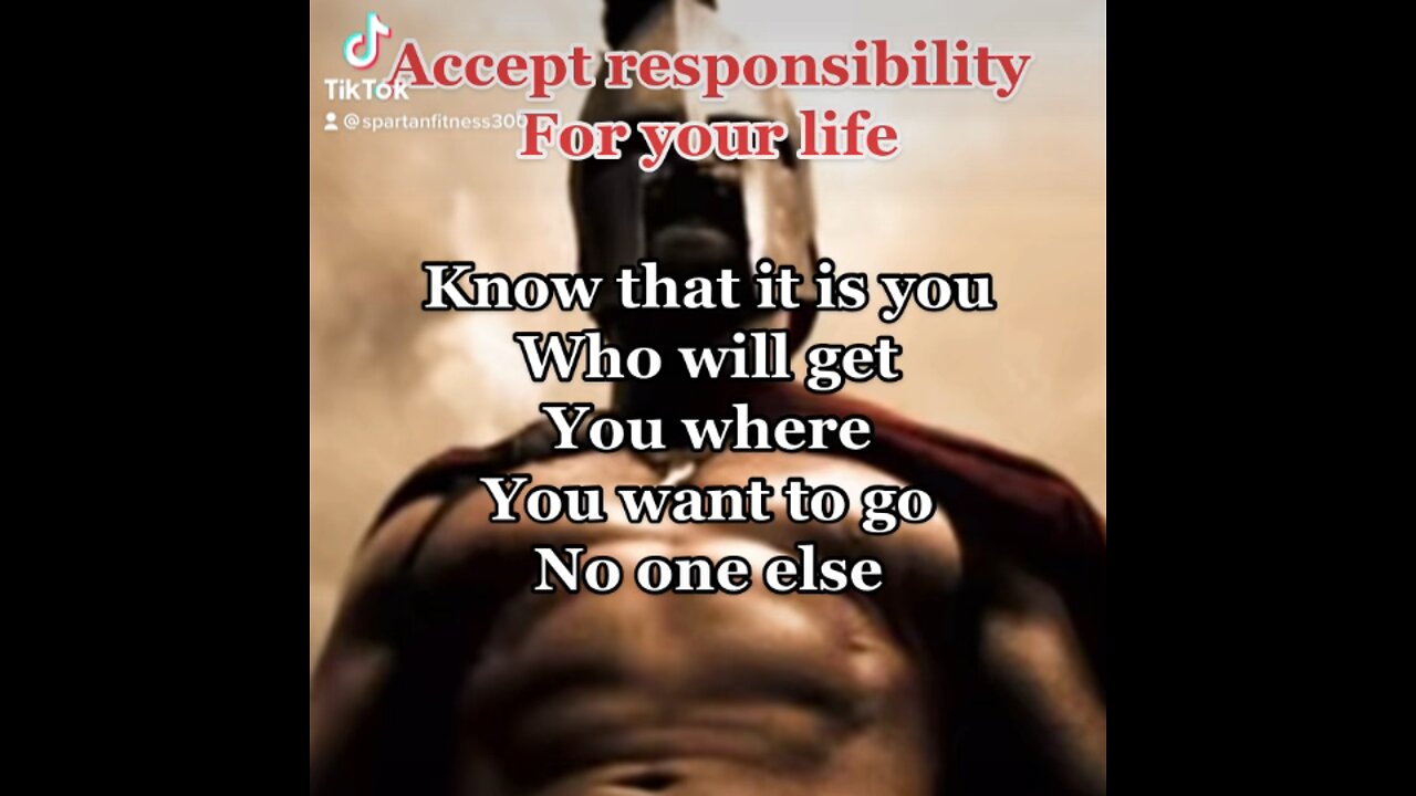 How to accept responsibility