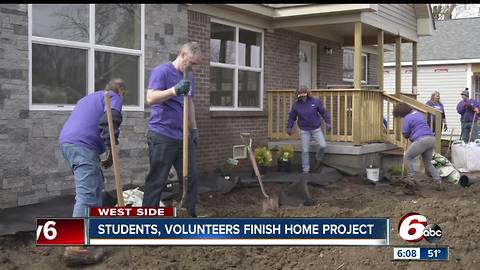 Students, volunteers finish building home in Drexel Gardens