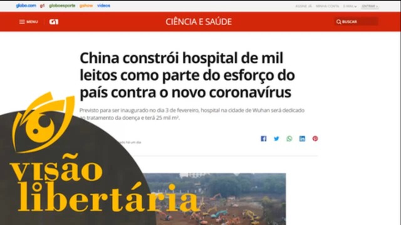 Novo hospital para o coronavírus em 10 dias. Será? | Visão Libertária - 26/01/20 | ANCAPSU