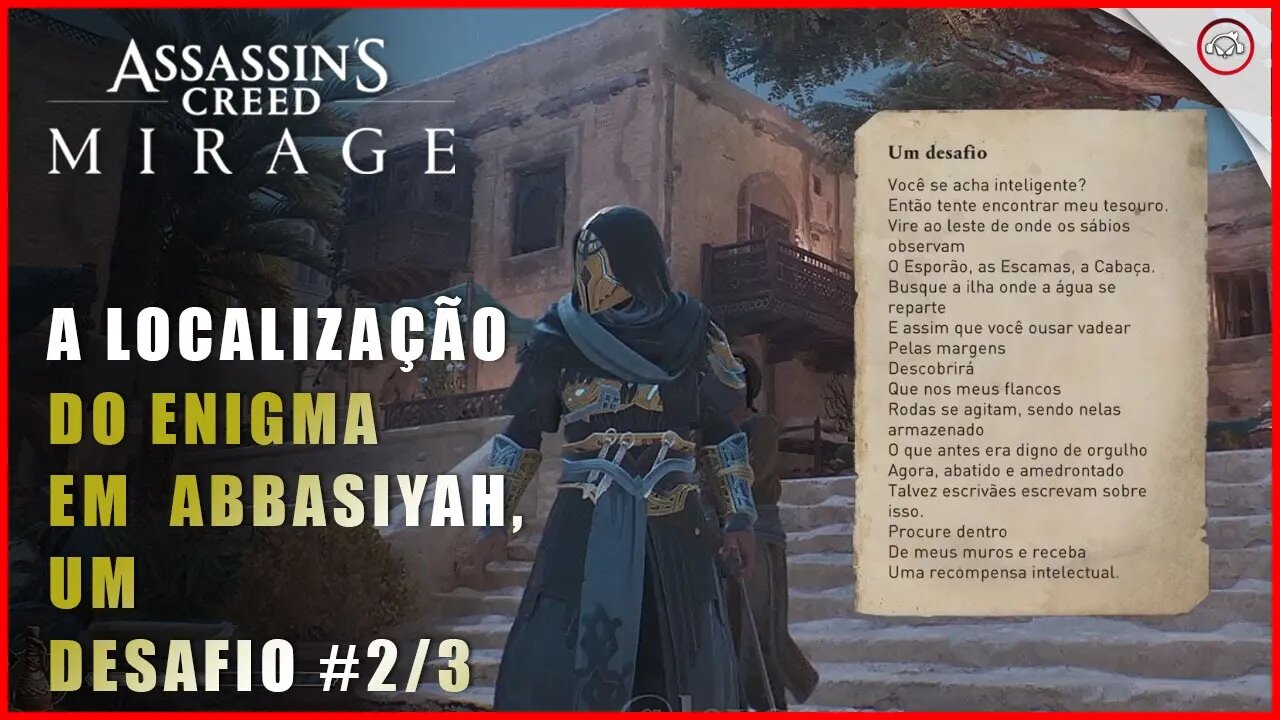 AC Mirage, A localização do enigma e Mapa do tesouro em Abbasiyah, Um desafio #2/3 | Super-Dica