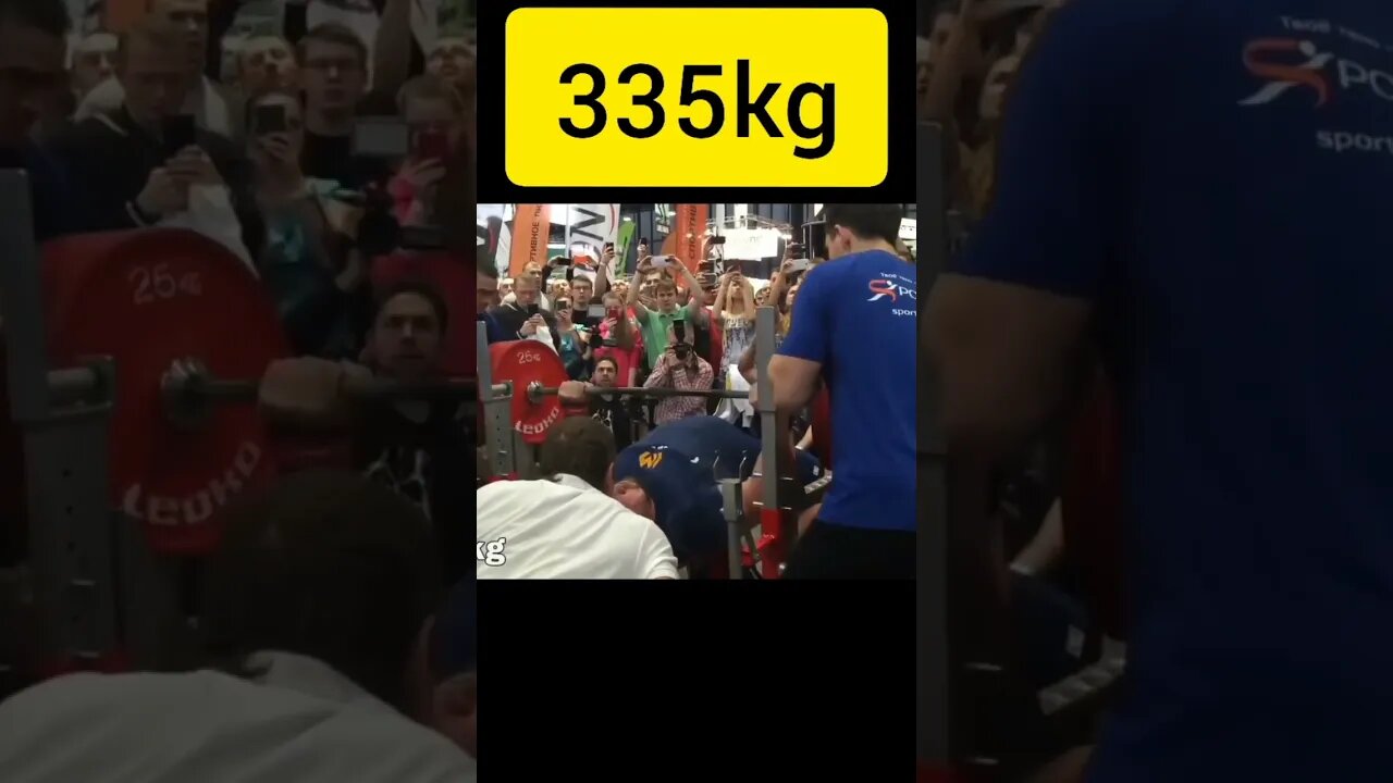 Supino de 335kg Kirill Sarychev #Shorts