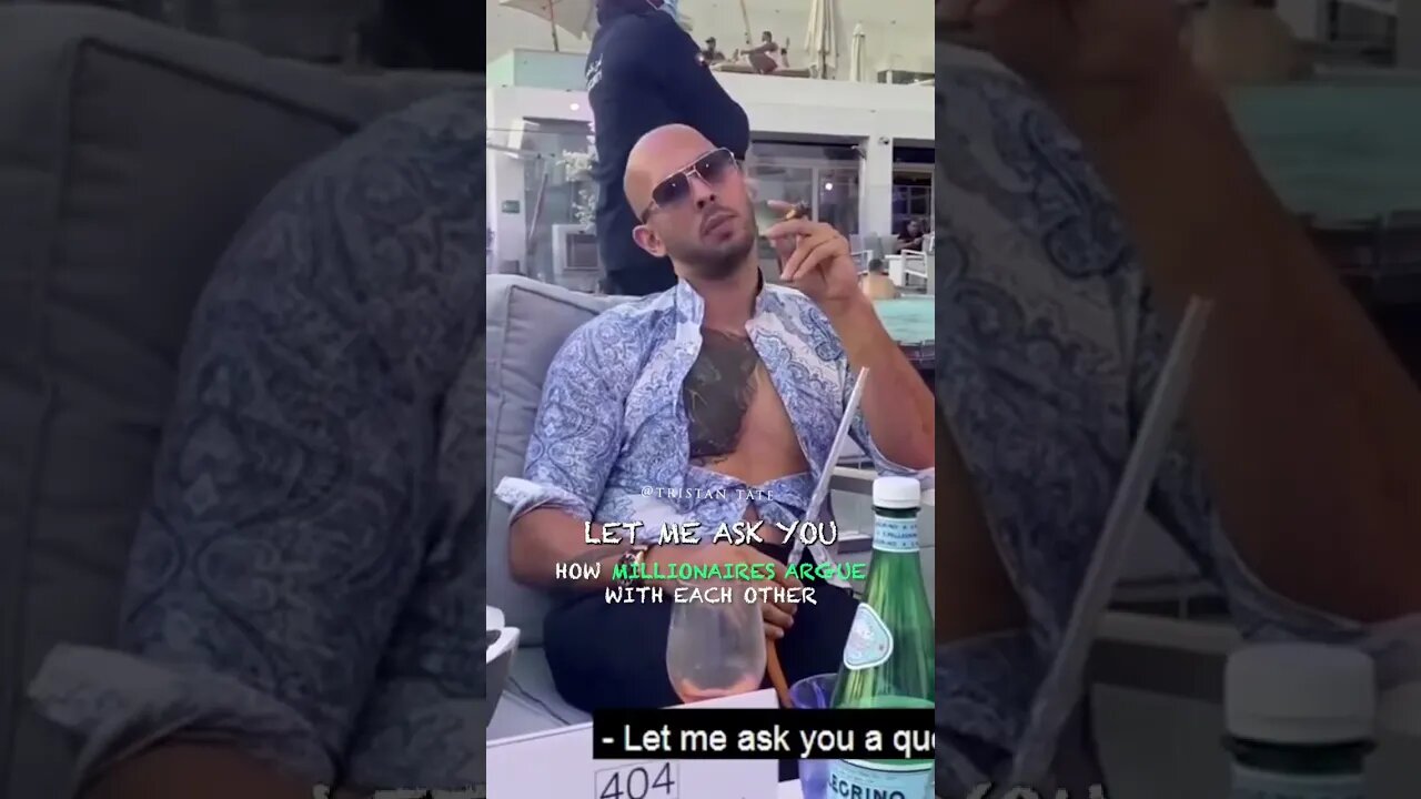 Tristan Tate How Millionaires Argue With Each Other #Shorts