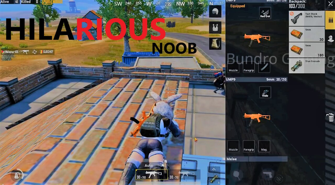 PUBG !! TEASING A NOOB PLAYER !!!! HILARIOUS 🤣