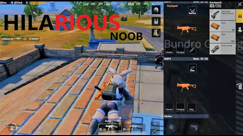 PUBG !! TEASING A NOOB PLAYER !!!! HILARIOUS 🤣