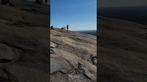 Hiking back down Stone Mountain