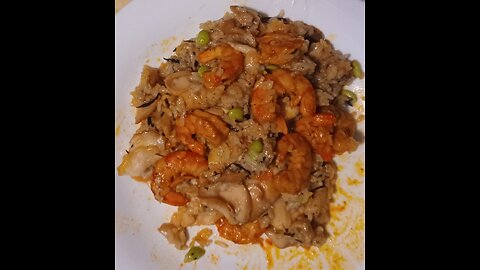 Kaido's Spiced Lemon Mushroom Rice Shrimp