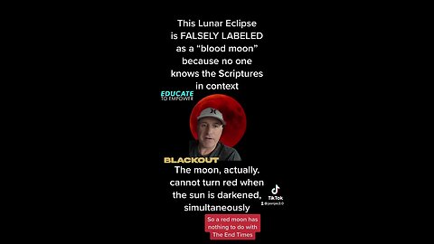 There Is No “Blood Moon” In The Scriptures