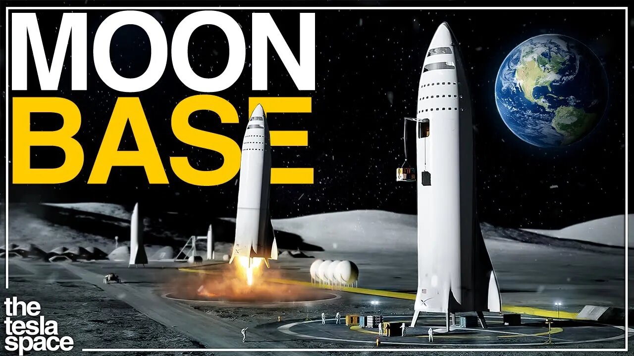 How SpaceX and NASA Will Build The First Moon Base!