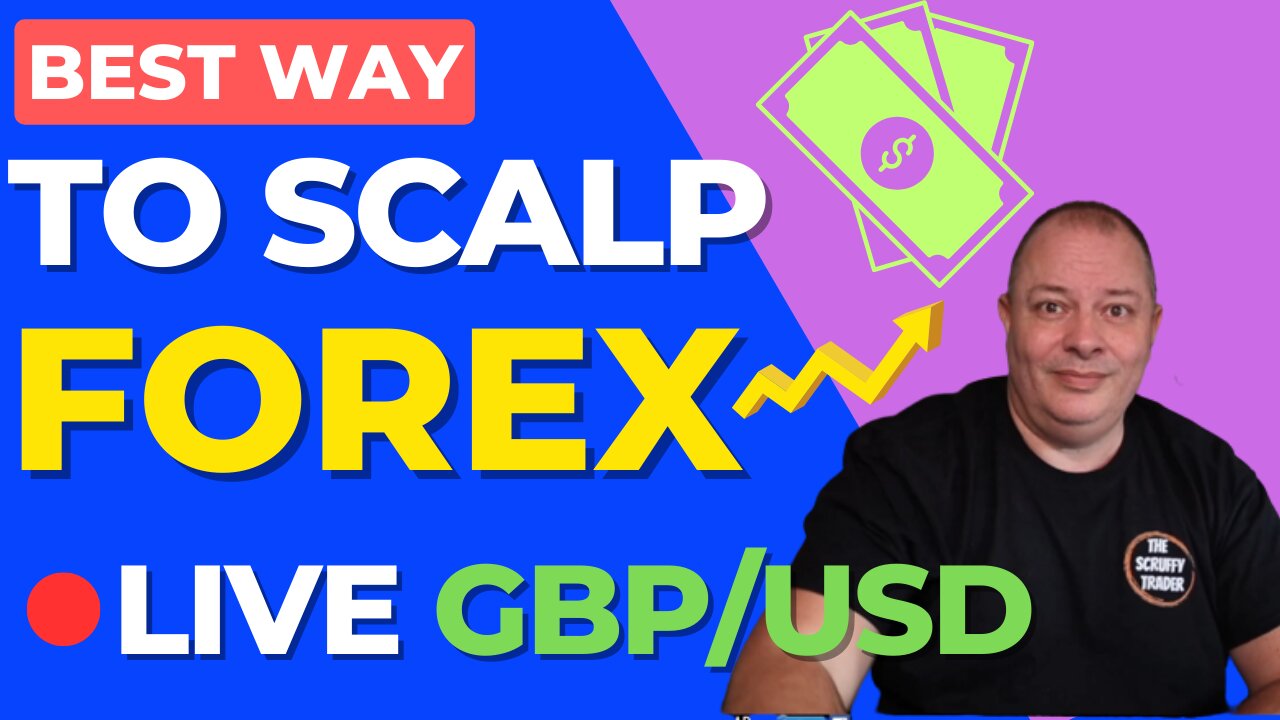 HOW TO FOREX DAY TRADE EASY SCALP STRATEGY = LIVE PROFIT GBPUSD