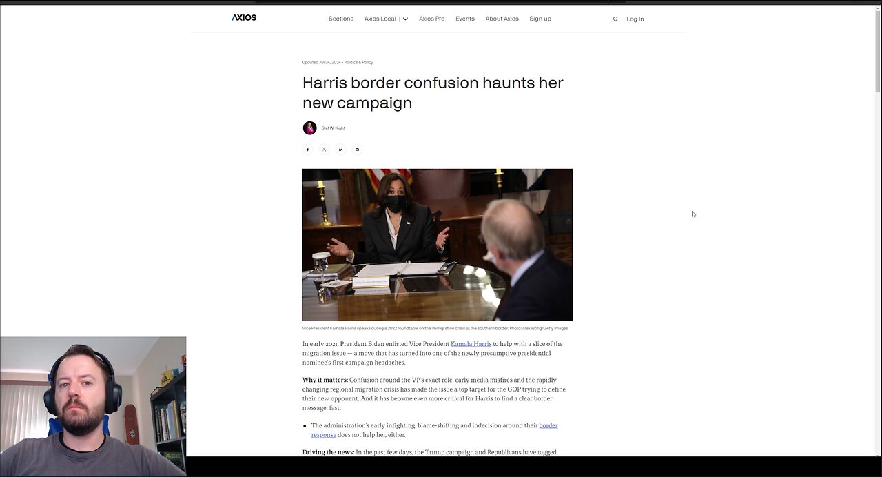 MSM Previously Confirmed Harris IS Border Czar, ACTBLUE PAC Committing Financial FRAUD